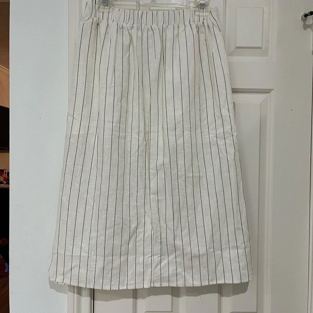 NWT Lost + Wonder Linen and Cotton Stripe Skirt size small - Picture 3 of 10